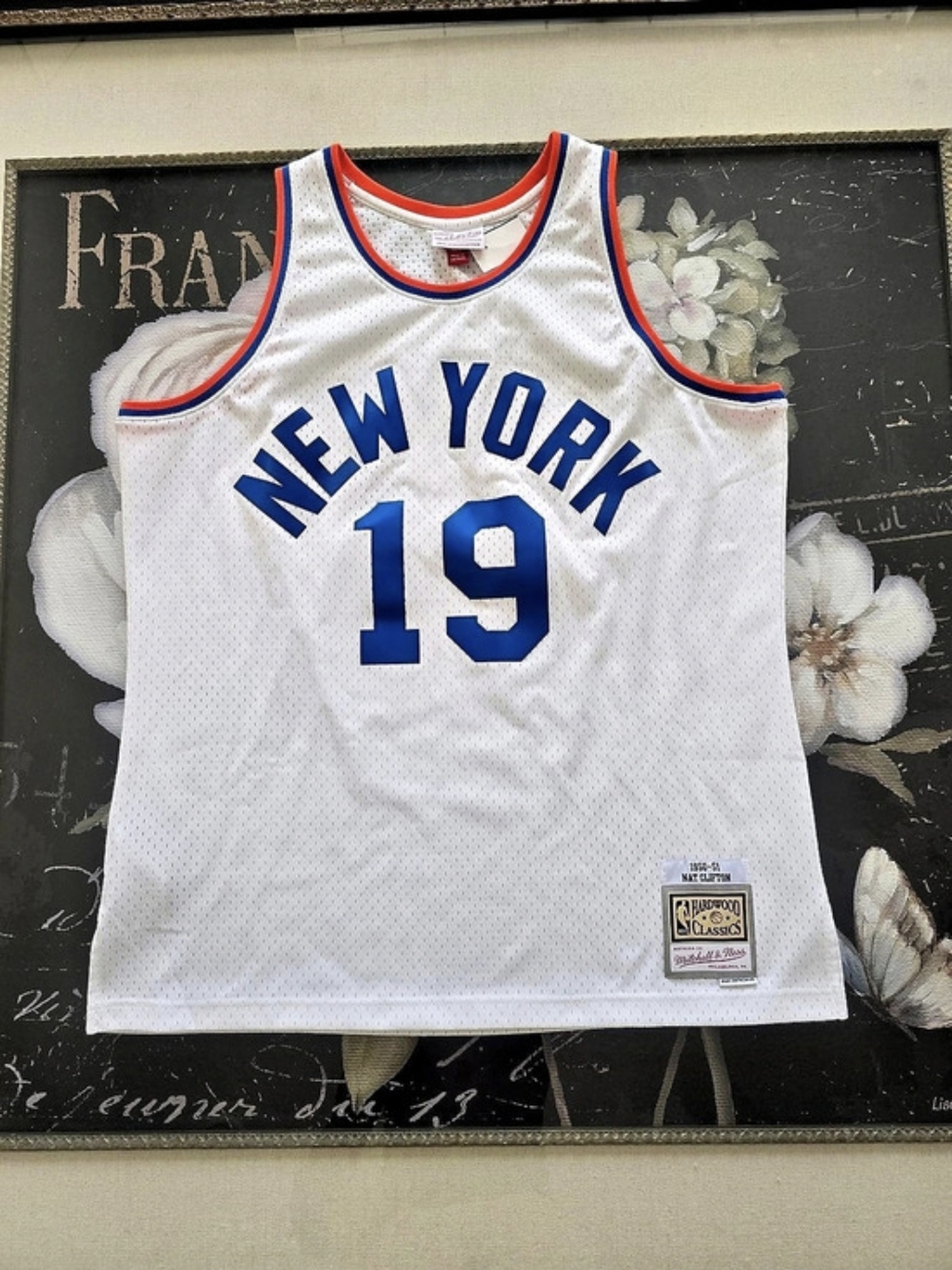 Mitchell & Ness Nathaniel Clifton New York Knicks 1950-51 White Pioneers